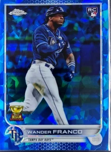 Wander Franco RC #215 Tampa Bay Rays Topps Chrome Sapphire 2022 Rookie Cup - Bild 1 von 2