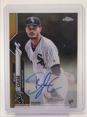 DYLAN CEASE 2020 TOPPS CHROME ROOKIE AUTOGRAPH GOLD RC AUTO 01/50 Q4762 - Image 1 of 2
