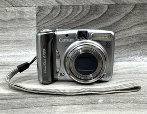 CANON POWERSHOT A720 IS DIGITALKAMERA 8,0 MP 6-FACH OPTISCHER ZOOM FUNKTIONIERT WIE BESEHEN *LESEN* - Bild 1 von 8