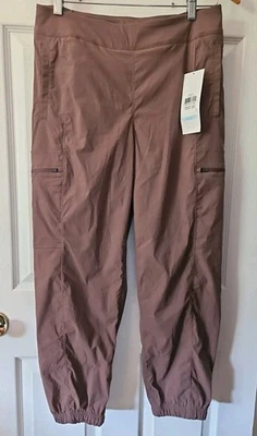 Calça jogger feminina nova com etiquetas Mountain Hardwear Dynama cintura alta MARROM M $90 - Imagem 1 de 4