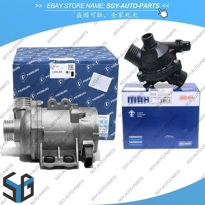 OEM Electric Water Pump +Thermostat Kit For BMW 328i 528i 530xi 525xi X3 X5 Foto 1 de 4