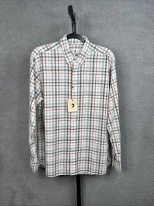 Duck Head Capulet Olive Heather Button Down Long Sleeve Dress Shirt Men’s M NWT - Picture 1 of 12