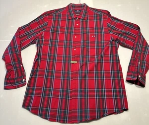 Vineyard Vines Classic Fit Tucker Shirt Mens Large L Red Plaid Christmas Button - Picture 1 of 12