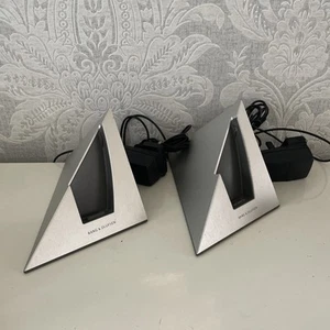 2x Bang & Olufsen - BeoCom 6000 Cordless Telephone Pyramid Base Table Charger GB - Imagen 1 de 9