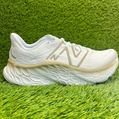 New Balance Fresh Foam X More v4 Mujer Talla 9 Blanco Dorado Zapatos para Correr Tenis Foto 1 de 4