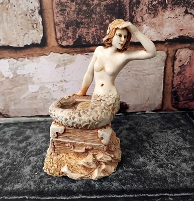Isle of Gramarye Mermaid Morvena Keepsake Box Resin Robert Glover Signed 2001 - Image 1 of 4
