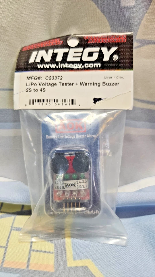 Integy LiPo Battery Voltage Tester Indicator Checker Detector 2S-4S Buzzer RC - Image 1 of 2