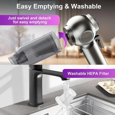 Cordless Handheld Vacuum Cleaner PortableS Small Mini Car Auto Home WirelessUI - Image 1 of 4