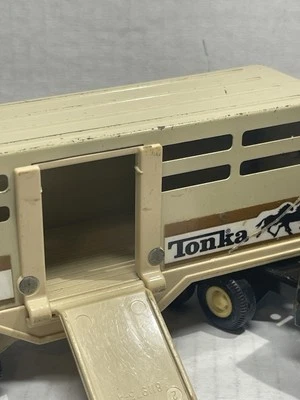 Vintage TONKA Truck Horse Hauler Trailer Transporter  See Pics  Little Bend - Image 1 of 4
