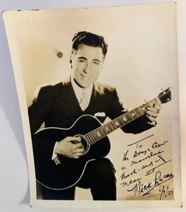 Nick Lucas Vintage Autographed Photo 8 X 10 Black & White Inscribed - Picture 1 of 6