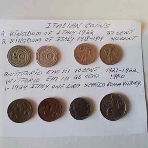 Rare, Antique, ITALIAN COINS, mixed dates - Picture 1 of 2