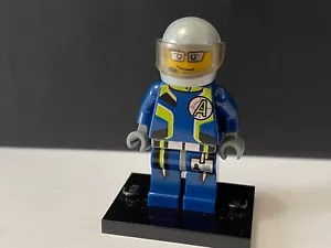 Lego Agent Fuse Minifigure (8630) Agents minfig With Helmet Dark Blue Police - Picture 1 of 6