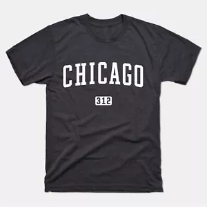 Chicago Shirt | Chicago 312 Classic T-Shirt | Men Women Adult Unisex Chicago Tee - Picture 1 of 11