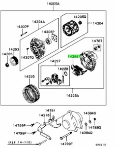 Rectifier, Alternator For: Mitsubishi Lancer Evo 5 6 7 8 9 CP9A CT9A - Picture 1 of 1