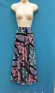 FLARE SKIRT,TOPSHOP,HIPPIE,BOHO,GYPSY,FOLK,60S,70S,80S,90S VINTAGE LOOK,SIZE 8 - Picture 1 of 8