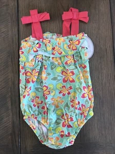 NWT BABY GIRLS SUMMER ONE PIECE ROMPER OUTFIT 9 MONTHS - Picture 1 of 2