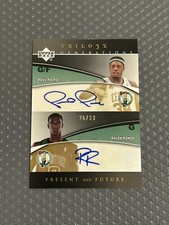 2006-07 UD Trilogy Paul Pierce - Rajon Rondo Dual AUTO /33 Celtics *NEAR MINT*