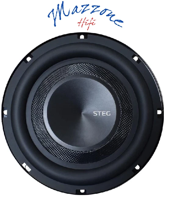Steg SQ8-4 Subwoofer 4+4Ω 20 Cm Ultraplat Sub Woofer 600W Auto Camion Et Camper - Photo 1/4