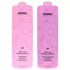Amika 3D shampoo e balsamo addensante volume e addensante 33,8 once Duo - Foto 1 di 1