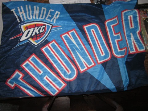 2013 OKC Thunder NBA team flag Oklahoma City basketball Cover