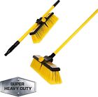 Heavy Duty Industrial Garden Brush | Long Handled Yard Brush |