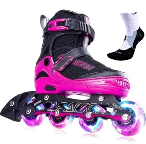 PAPAISON Adjustable Inline Skates for Kids and Adults with Full Light Up Whee... - Picture 1 of 6