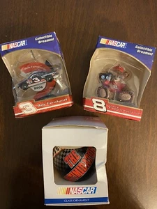 NASCAR Dale Earnhardt & Dale Jr Ornament Lot of 3 - Picture 1 of 9