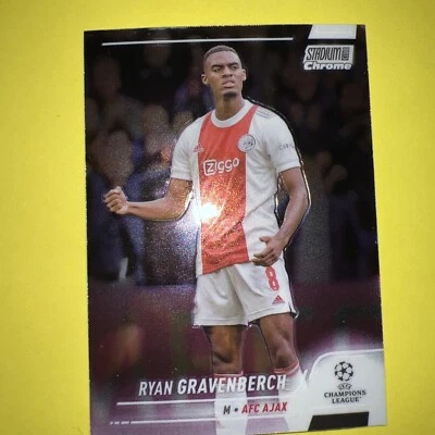 2021-22 Topps Stadium Club Chrome UEFA #86 Ryan Gravenberch AFC AJAX Netherlands - Image 1 of 2