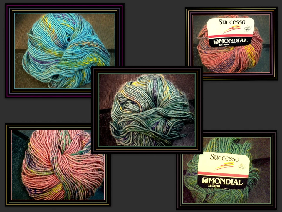 Farbverlauf, Garn- Gemisch, Baumwolle, Viskose, Mondial, Sucesso, Vintage-Retro - Bild 1 von 1