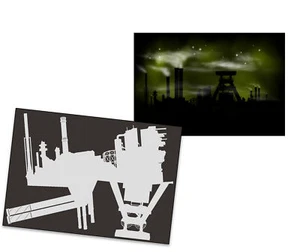 Single Step Airbrush Schablone AS-247 Industrie ~ Tattoo Stencil ~ UMR-Design