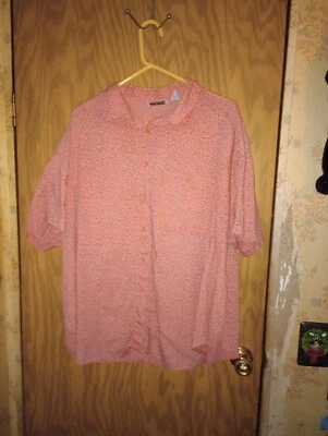 Camisa Venezia Sportswear Abotonada Naranja Con Líneas Negras Para Hombre Talla 26/28 XL Foto 1 de 4