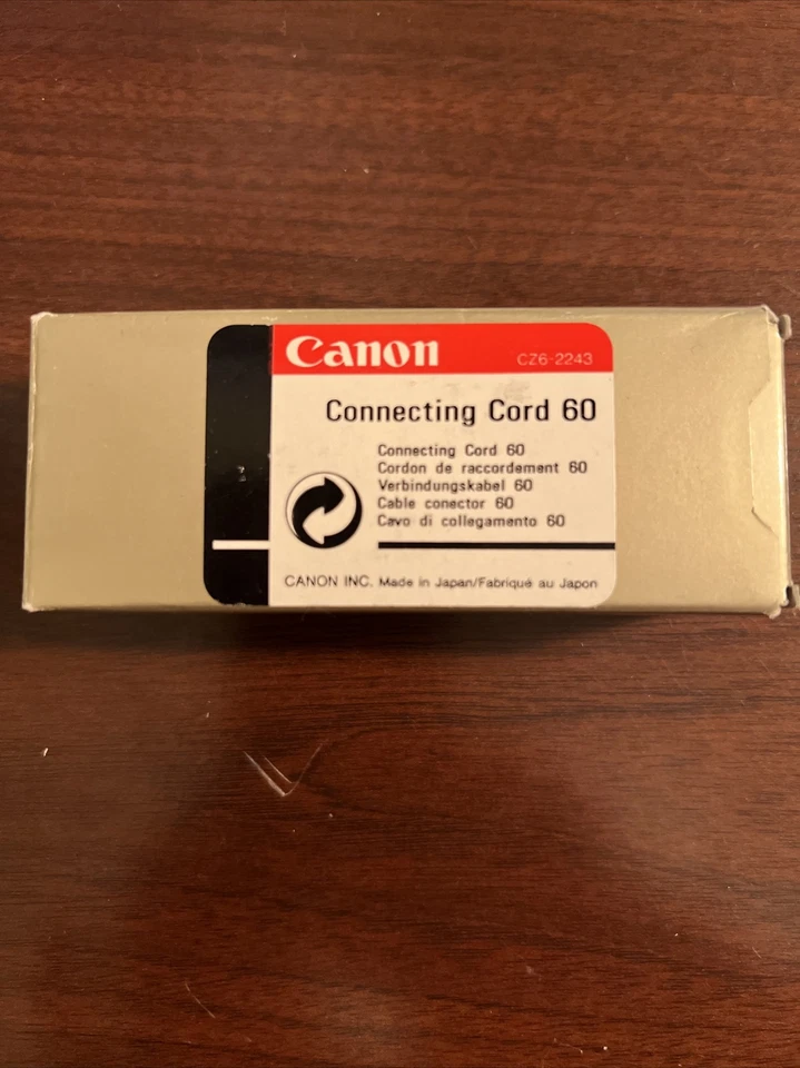 Canon Connecting Cord 60 - 60cm (2ft.) Coiled Flash Cord Sync CZ6-2243 - Image 1 of 1