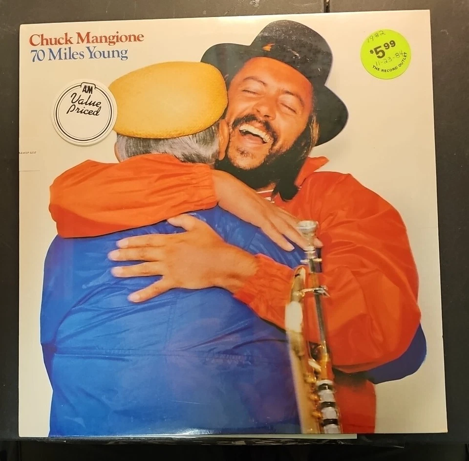 CHUCK MANGIONE 70 Miles Young 1982 A&M Records VINYL LP SP-4911 Stereo CON