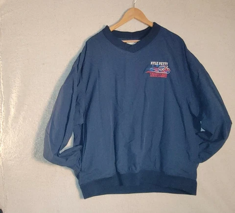 Kyle Petty Charity Ride Across America Nylon  Pullover Jacket XL Vintage USA Cover