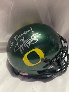 Oregon Ducks JOEY HARRINGTON signed Mini Helmet JSA - Picture 1 of 4