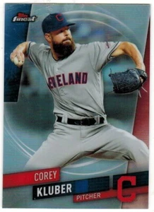 Corey Kluber Cleveland Indians 2019 Topps Finest Baseball Card #72 REFRACTOR REF - Bild 1 von 4