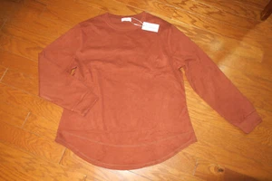 1X XL❤️ FANTASLOOK ❤️ OFFICE LONG SLEEVES LOW CREW-NECK TOP SWEETSHIRT SPORTS - Picture 1 of 5