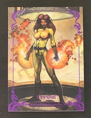 2018 Marvel Masterpieces Epic Purple #51 CRYSTAL Insert Comic Card /199 - Image 1 of 3