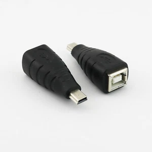 10x USB 2.0 Type B Printer Female To Mini USB 5 Pin Male Plug Adapter Convertor - Picture 1 of 6