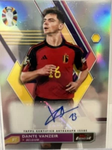 2023 Topps Finest Road to UEFA Euro 2024 - Autographs #BCA-DV Dante Vanzeir (AU) - Picture 1 of 9