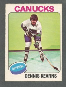 1975-76 OPC O-Pee-Chee Hockey Dennis Kearns #188 Vancouver Canucks NM/MT *4
