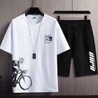 Comfortable Men's Tracksuits 2 Piece Set For Leisure Outfit White Black