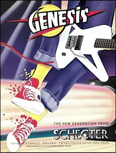 1985 Schecter Genesis electric guitar series advertisement 8 x 11 ad print - Picture 1 of 3