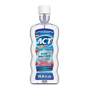 ACT Kids Pure Protect Anticavity Mouthwash, Strawberry, 16.9 fl. oz. - Picture 1 of 4