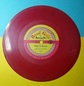 VINTAGE 1950's CHILDREN'S RECORD GUILD of AMERICA 45 RPM - MOMMY KISSING SANTA Foto 1 de 2