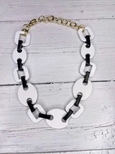 Alisha D fashion acrylic link chain chunky statement necklace - Picture 1 of 2