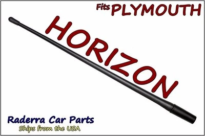 Se adapta a: 1985-1990 Plymouth Horizon - 13" mástil de antena de goma flexible personalizado corto Foto 1 de 2