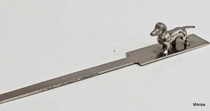alte Brieföffner mit Teckel,Dachshund; vintage paper knife  - Picture 1 of 9