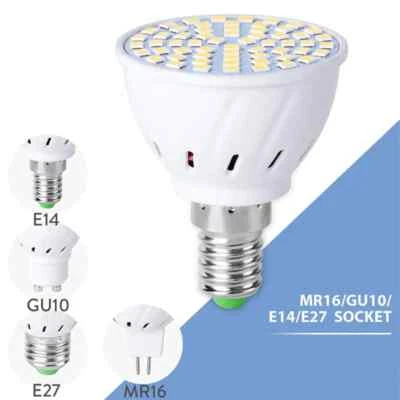 4W 6W E27 GU10 MR16 LED Spotlight 110V 220V SMD2835 LEDs Light Bulb for Home - Image 1 of 4