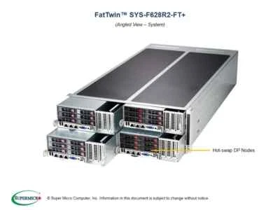 Supermicro SYS-F628R2-FT+ 4-Node Barebones Server X10DRFF-C NEW, IN STOCK 5 Year - Image 1 of 4